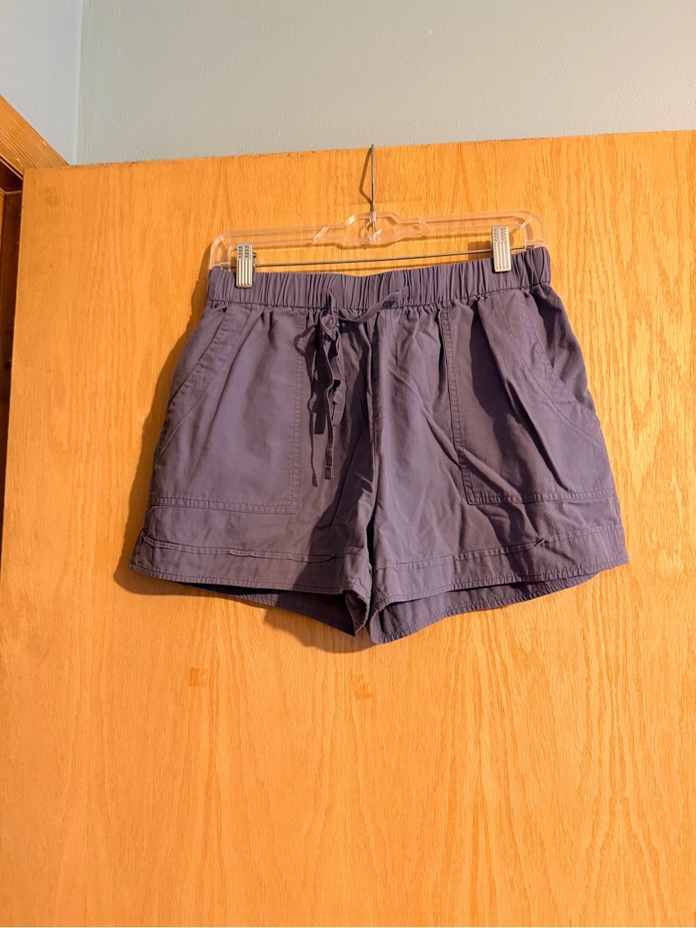 Women's Drawstring Elastic Waist Shorts - lilac